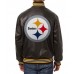 Pittsburgh Steelers Varsity Black Leather Jacket